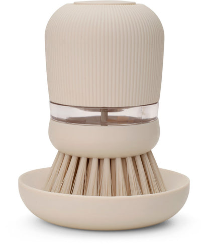 Spazzola per lavastoviglie Brabantia per lavello - con dispenser sapone - beige tenue