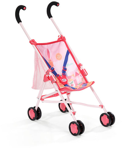 Passeggino Baby Born rosa con borsa