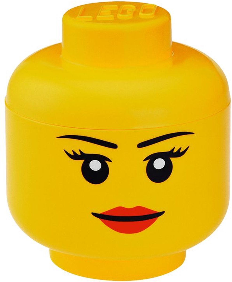 Stanza Copenhagen Lego Storage Head Girl, piccolo giallo