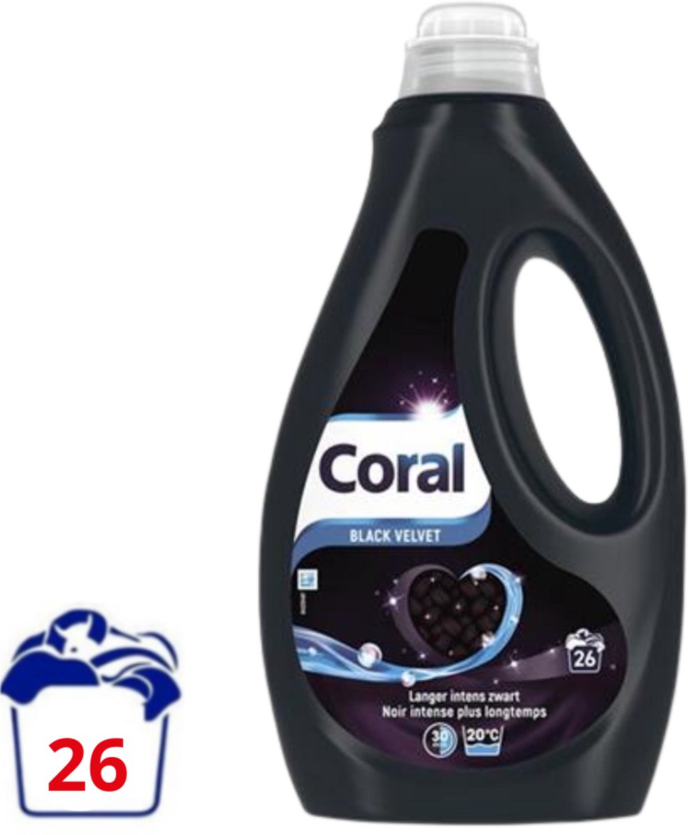 Detersivo liquido Coral velluto nero - 1,17 l (26 lavaggi)