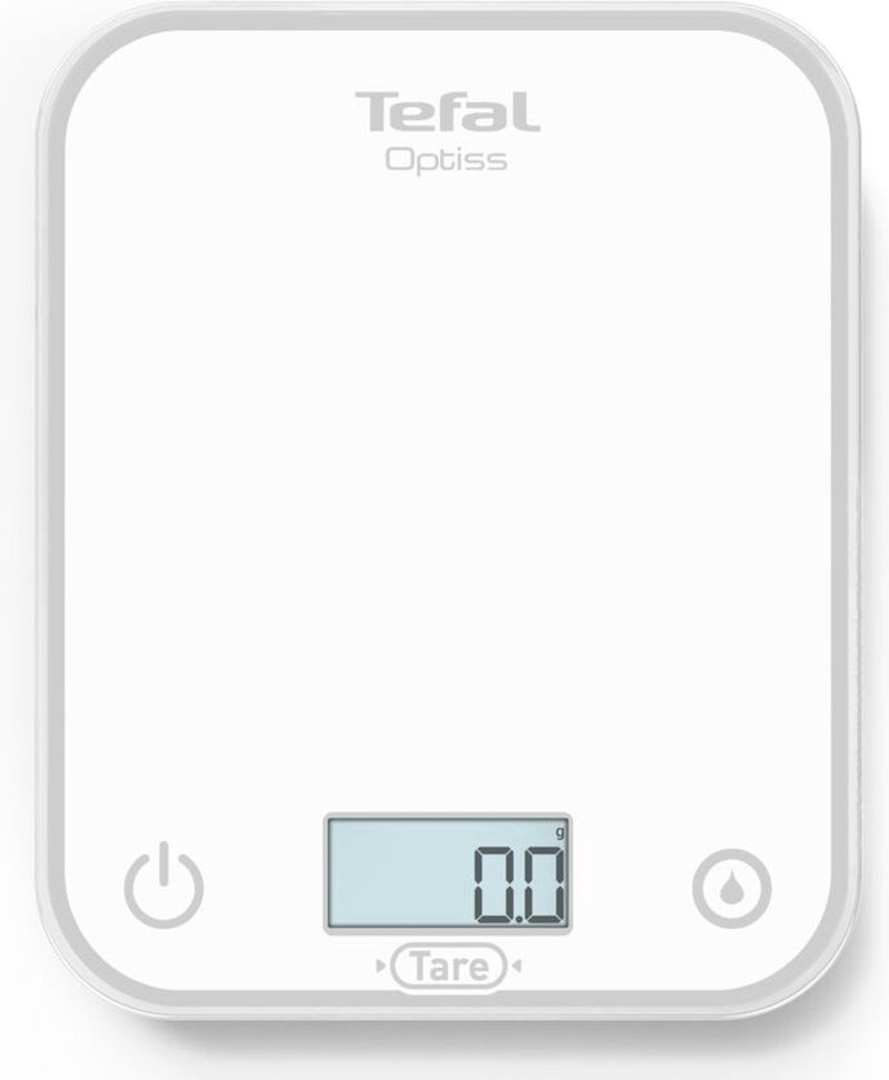 Tefal optiss bc50u0 - báscula de cocina digital - blanca - compacta - máx. 5 kg - báscula de precisión