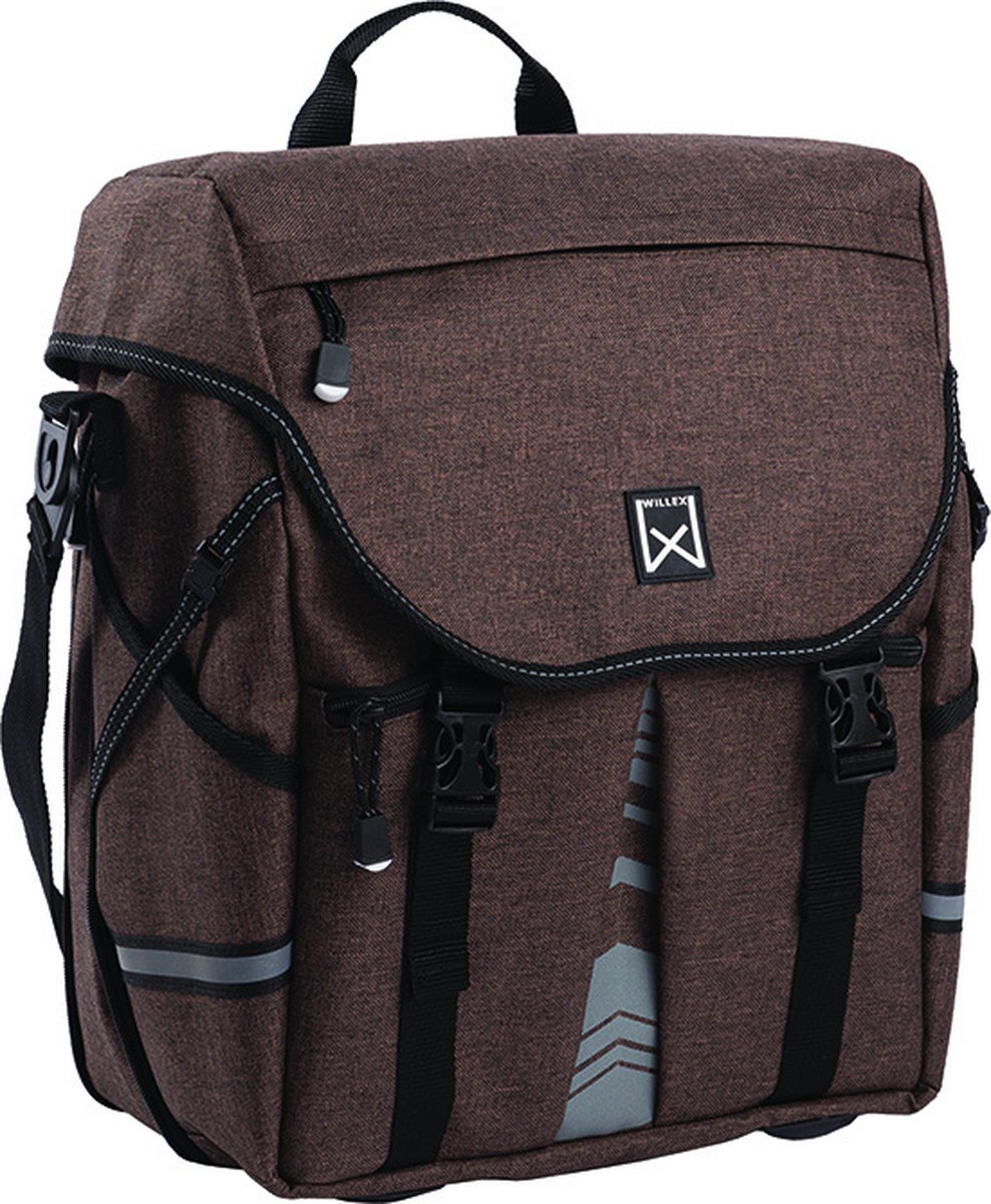 Willex Borsa laterale s 1200 - borsa da bicicletta singola - 10 litri - marrone