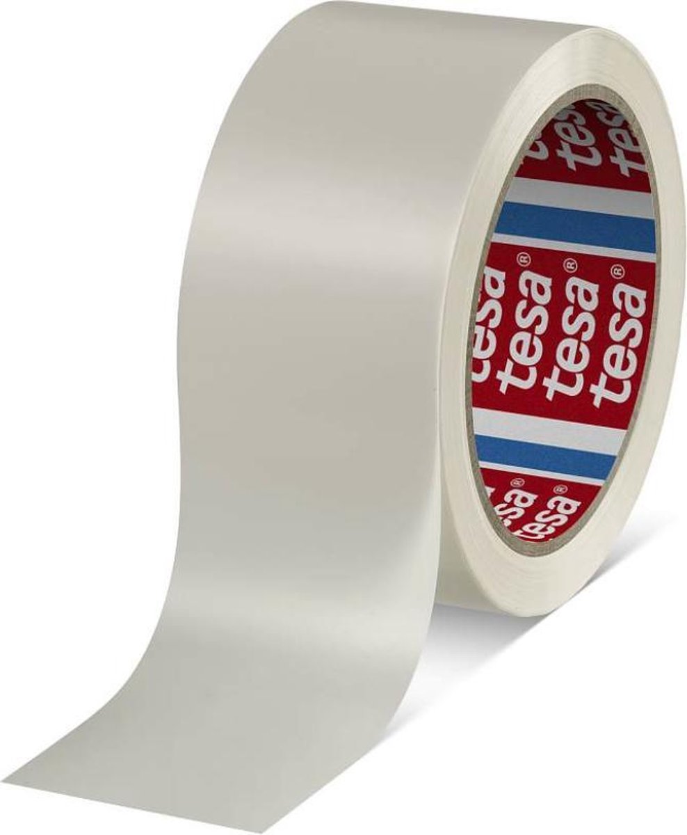 Nastro adesivo Tesa PVC - bianco - 66m x 50mm - nastro da imballaggio