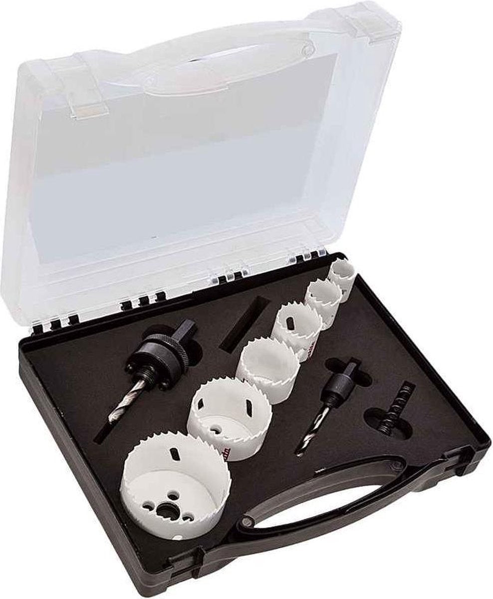 Accessori Makita set seghe a tazza 9 pezzi legno metallo - d-47117 - d-47117