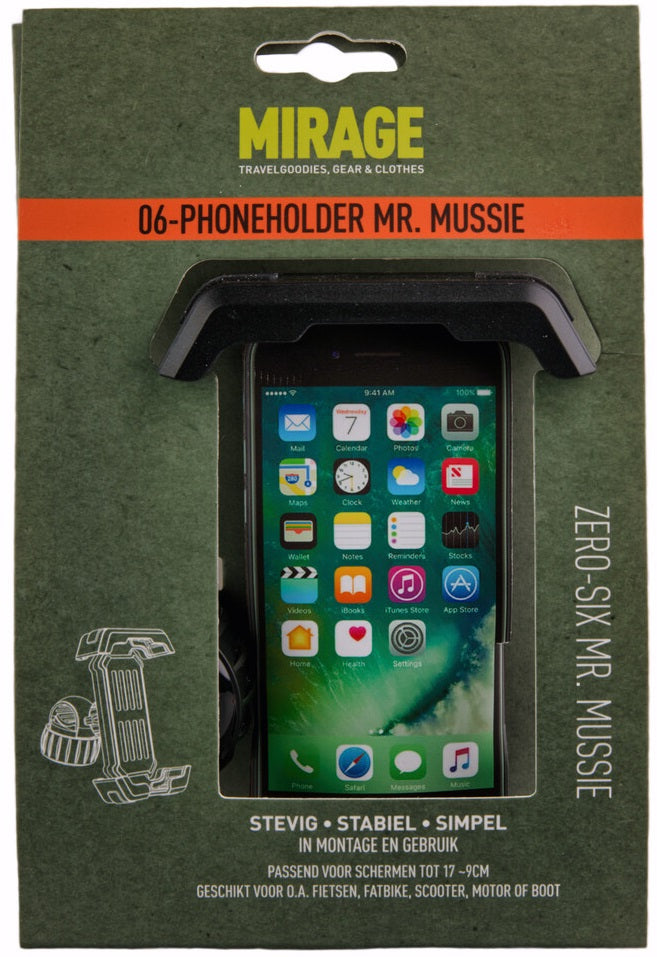 Mirage borse porta telefono zero-six mr. Mussie Black