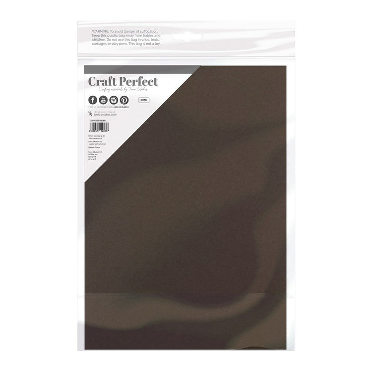Craft perfect by tonic studios craft perfect • smooth card a4 240g espresso brown 5pcs