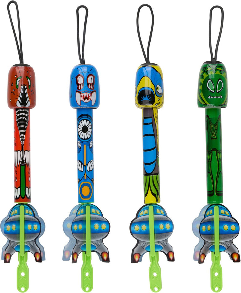 Eddy toys - elastische katapult - set van 4 schietpijltjes