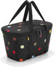 Reisenthel coolerbag xs koeltas lunchtas - maat xs - polyester met aluminium voering - 4 l - dots zwart;multi kleur