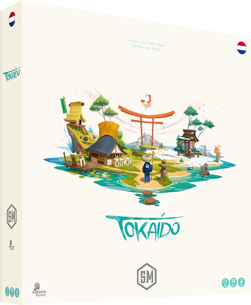 Gioco da tavolo Asmodee Tokaido Adventure Gioco strategico per famiglie 1-5 giocatori.