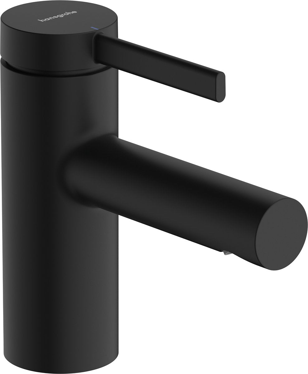 Rubinetto WC Hansgrohe Zesis S 70 con maniglia dritta per acqua fredda o temperatura preimpostata senza scarico nero opaco