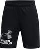 Under armor ua tech logo shorts boys sports pants - black