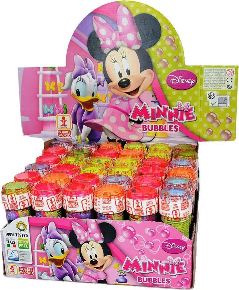 Soplador de burbujas disney minnie mouse 8 piezas
