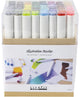 Creativ company drawing pen, line width 1+8 mm, standard colors, 48 pieces 1 box