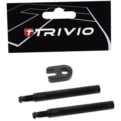 Trivio - set estensori per valvole nero 50mm inclusi strumenti