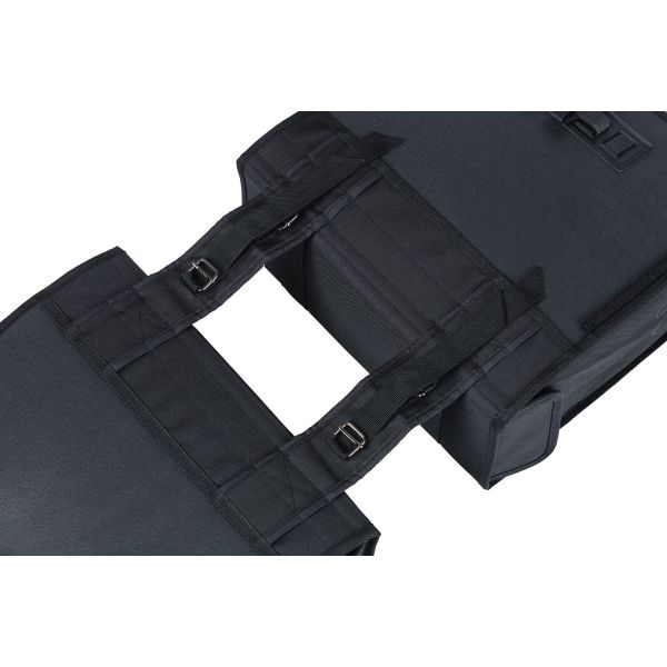 Basil Tour doble bolsa de bicicleta negra 35L