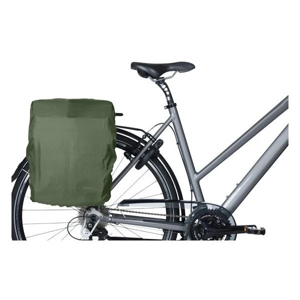 Basil Bicycle Bicchiera Move Mik Hooks Brown con casco bak | 15l