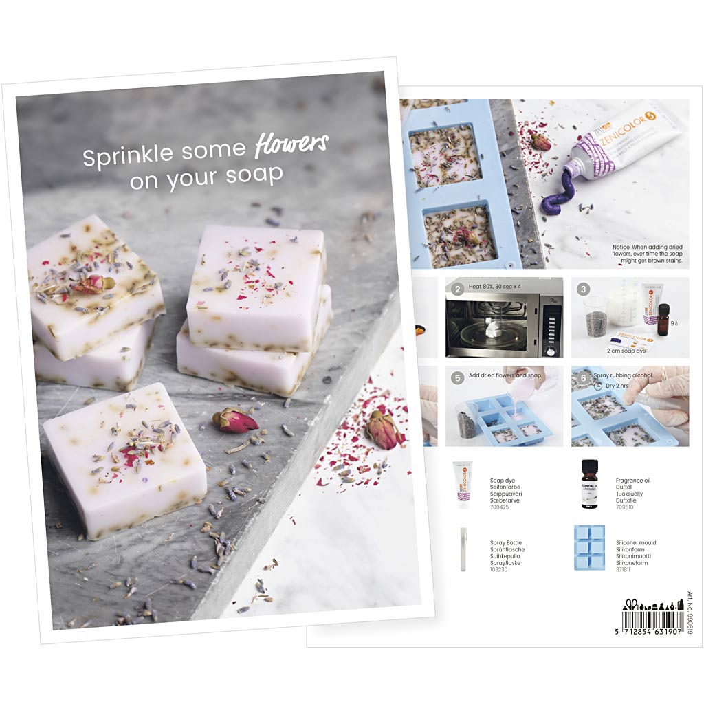 Creativ company postcard, soap making, A5, 1 piece