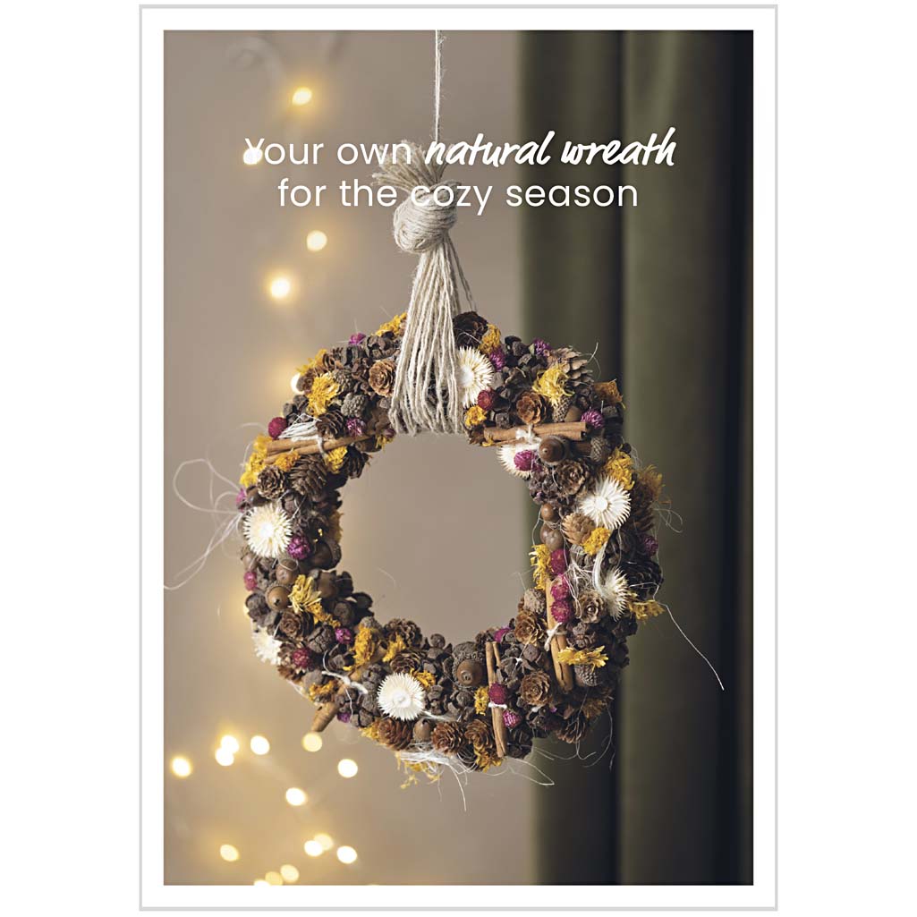 Creativ company postcard, natural wreath, a5, sheet 14.8x21 cm, 1 piece