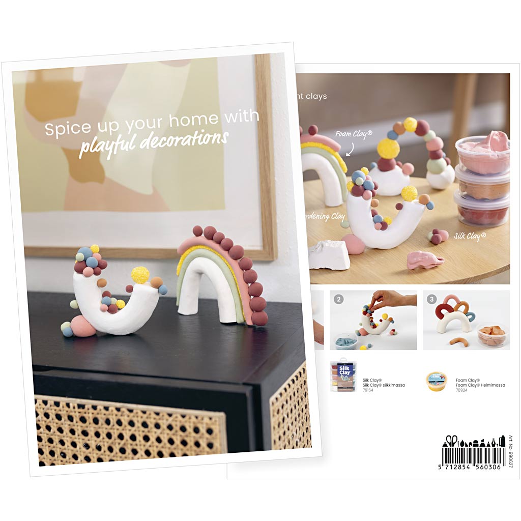 Creativ company postcard, clay sculptures, A5, 1 piece