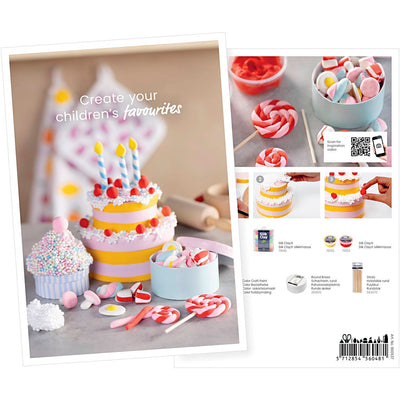 Postal de empresa Creativ, modelado, tartas y dulces, a5, hoja 14,8x21 cm, 1 unidad