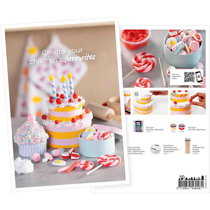 Postal de empresa Creativ, modelado, tartas y dulces, a5, hoja 14,8x21 cm, 1 unidad