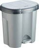 Separador de residuos Rotho duo 2x10l - plateado - sin BPA