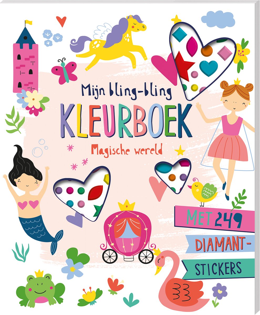 Imagebooks bling-bling libro da colorare mondo magico