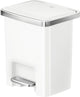 Eko - hana 2 pedaalemmer 15 liter - plastic - wit - prullenbak