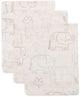 Salviette idrofile Jollein 15x20 cm - racconti di elefanti - cotone - 3 pezzi