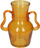 Hd collection vaas glas amber 11x11x13.5cm