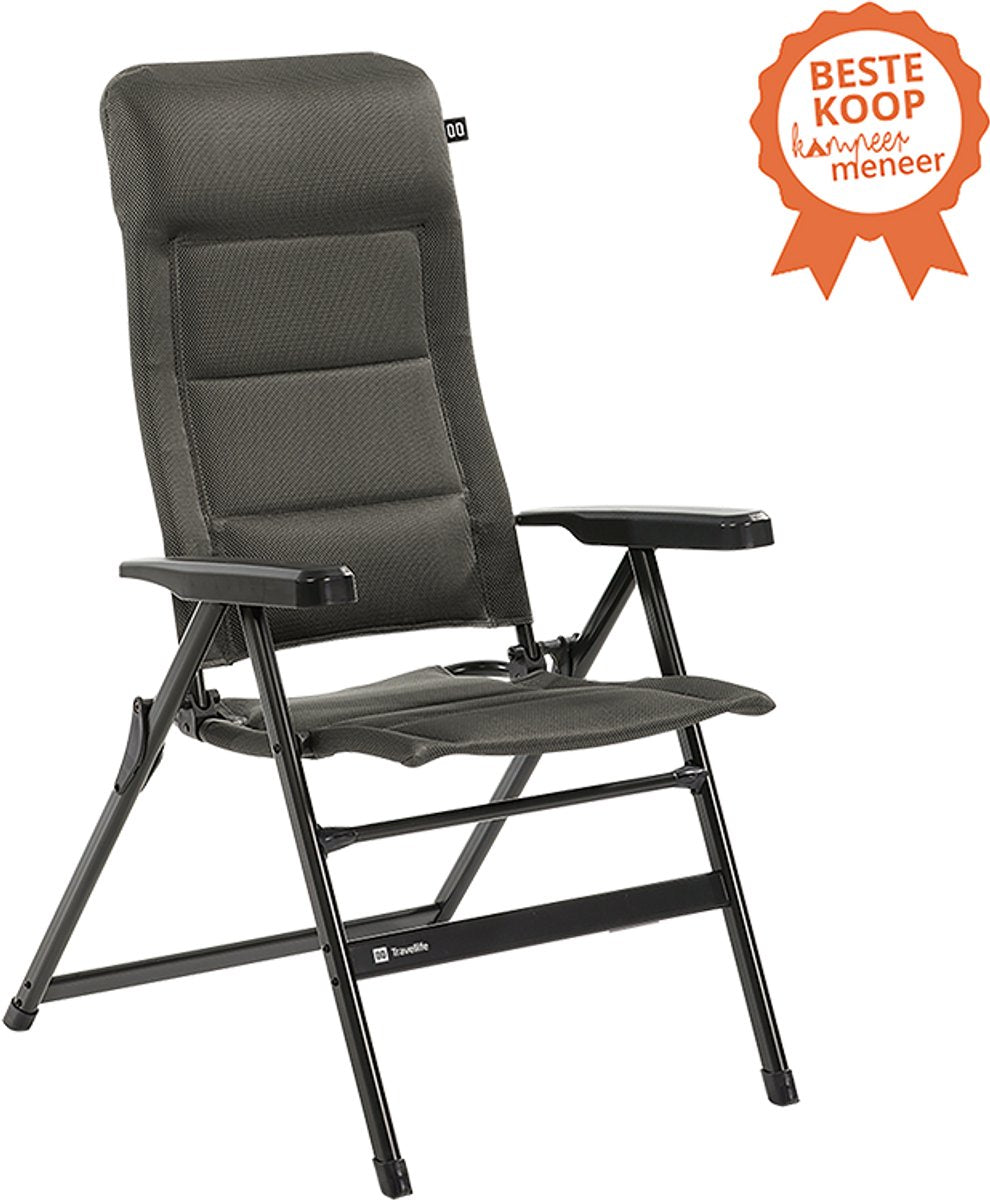 Sillón reclinable Travellife barletta confort l - ajustable en 7 posiciones - funda de malla 2D ventilada y de secado rápido - resistente al agua y a los rayos UV