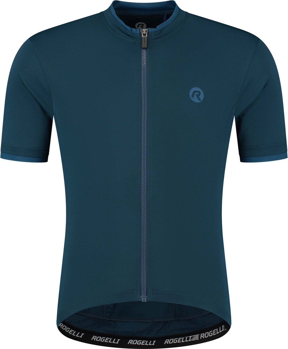 Rogelli essential fietsshirt - korte mouwen - heren - blauw - maat s