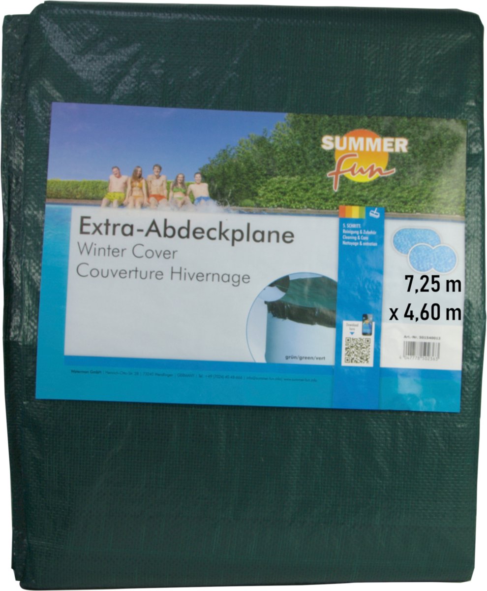 Summer fun summer - fun - winterzwembadhoes - ovaal - 725 - cm - pvc - groen