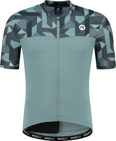 Rogelli essential graphic cycling shirt - short sleeves - men - gray - size s