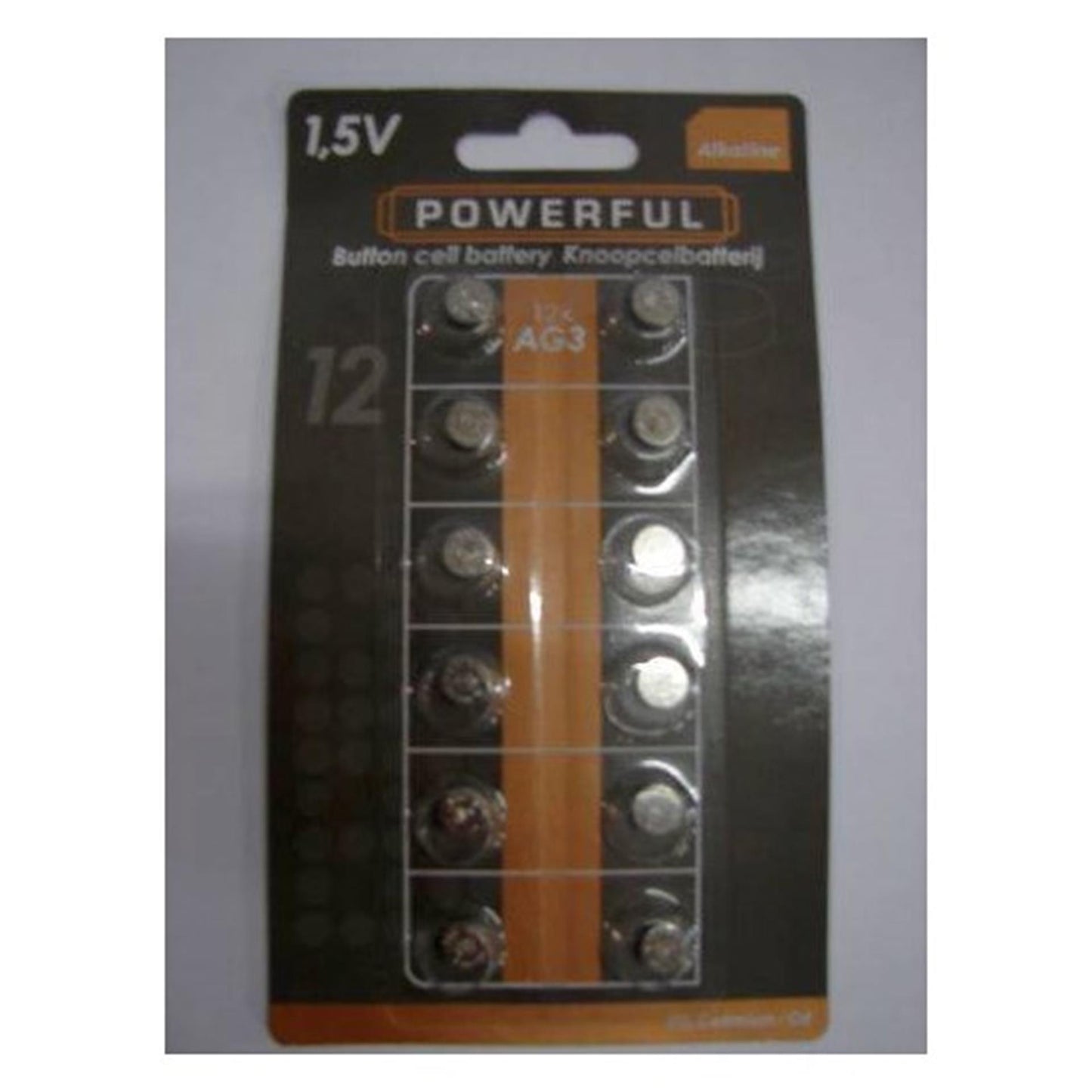 Pilas potentes pila de botón AG3 LR41 12 piezas
