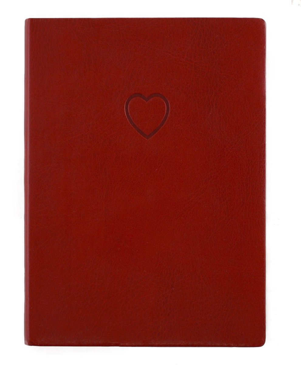 Cuaderno Eccolo - esencial corazón rojo - línea - aprox. 13x18cm - ec-d303r