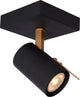 Lucide grony - faretto da soffitto (plafoniera) - led dimmerabile caldo - gu10 - 1x5w 2200k 3000k - nero