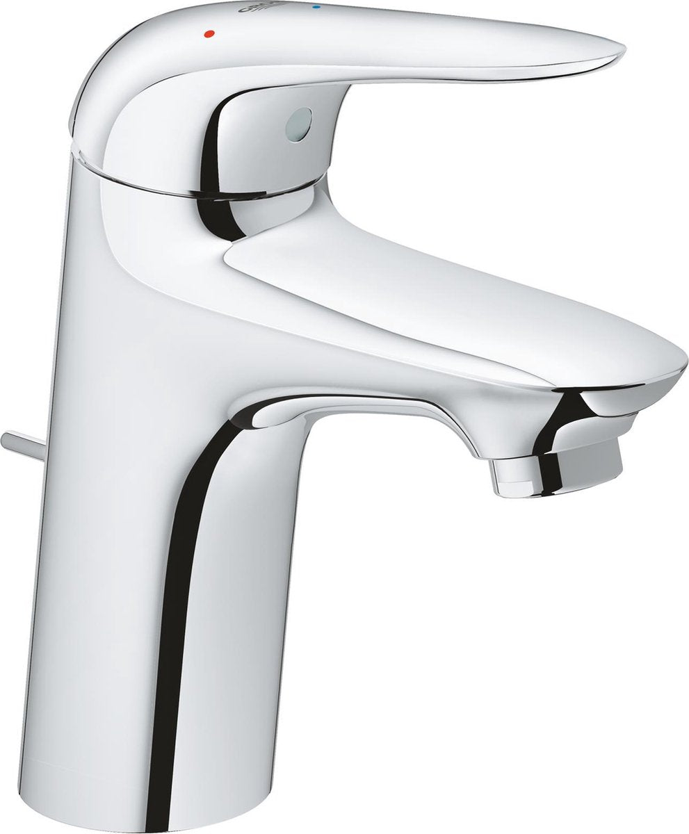 Grohe eurostyle nuovo rubinetto lavabo a risparmio idrico misura m es con piletta con maniglia chiusa cromo