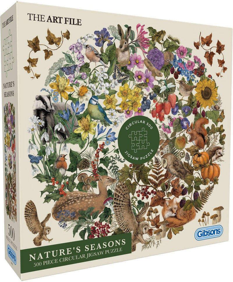 Gibsons - le stagioni della natura - il file artistico - pezzi 500xl - 49×49 cm - puzzle per adulti