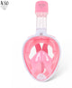 Máscara de snorkel X10 - gafas de buceo - snorkel - set de snorkel - máscara completa - adultos - rosa - L XL