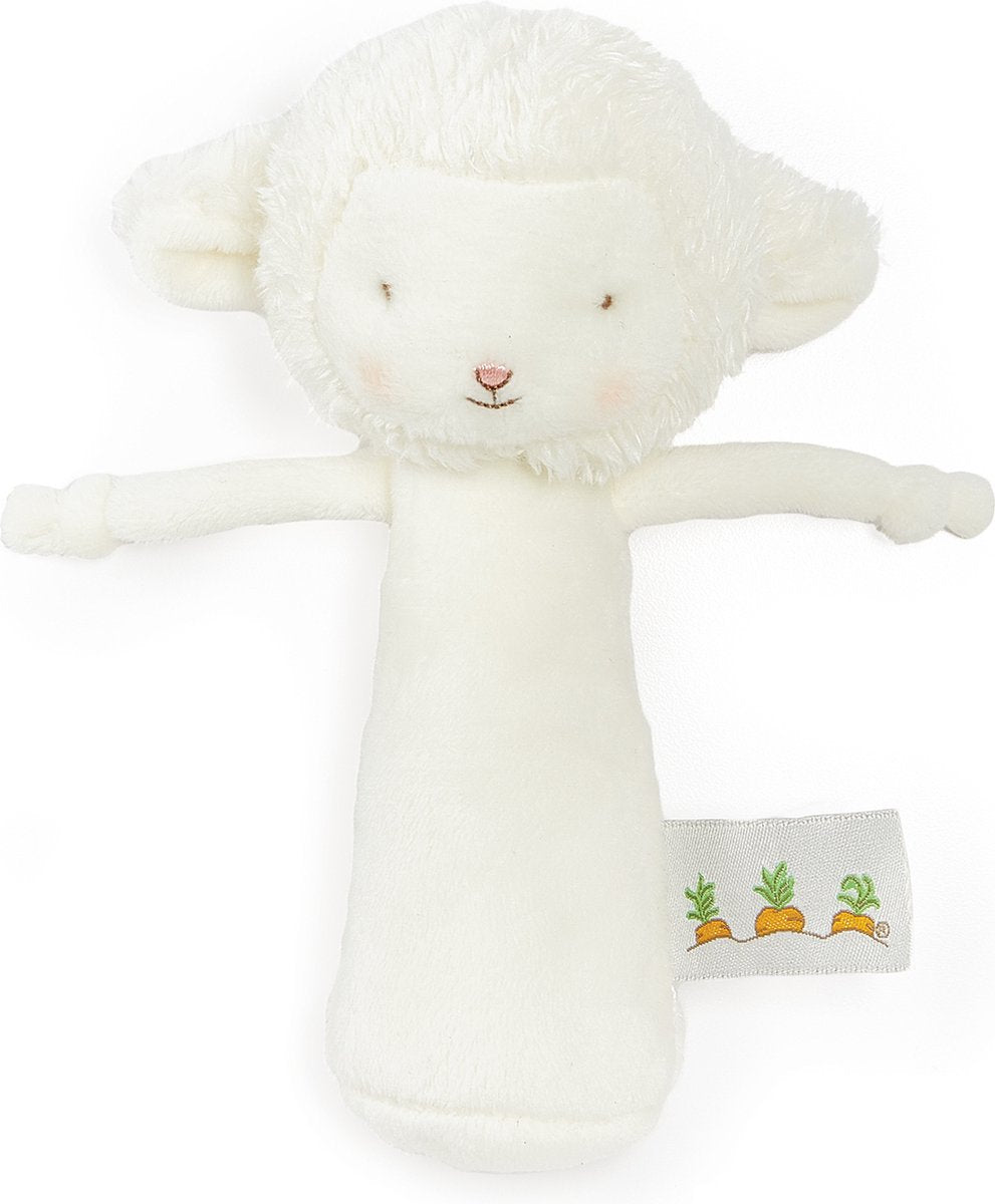 Bunnies by the bay rammelaar lammetje - knuffel - geborduurde details - 16 cm - wit