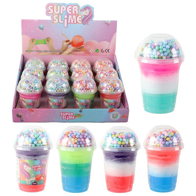 Super slime con pixel unicorno a 3 colori