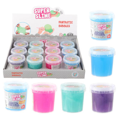 Bolle glitterate di mastice super slime 160gr