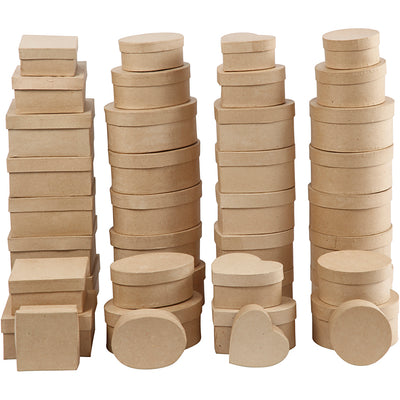 Scatole aziendali Creative, h: 5-7,5 cm, p 10-18 cm, 72 pezzi 1 scatola