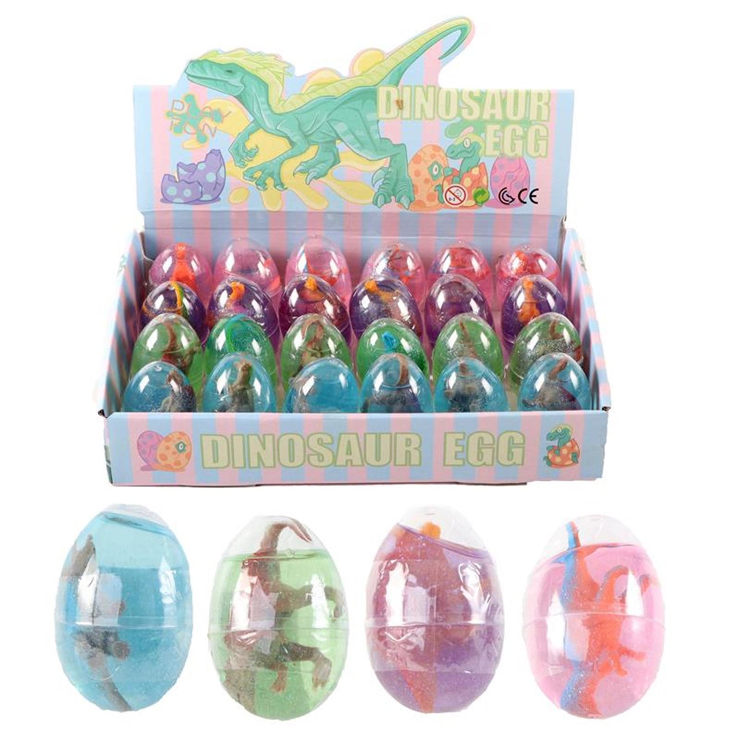 Huevo de dinosaurio Slime Putty con dinosaurio 6,5 cm