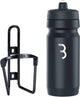 Depósito de combustible para ciclismo bbb - portabotellas de aluminio con botella - 550 ml - blanco y negro brillante - bicicleta de carreras bicicleta de montaña - portabotellas para bicicleta - bbc-03c