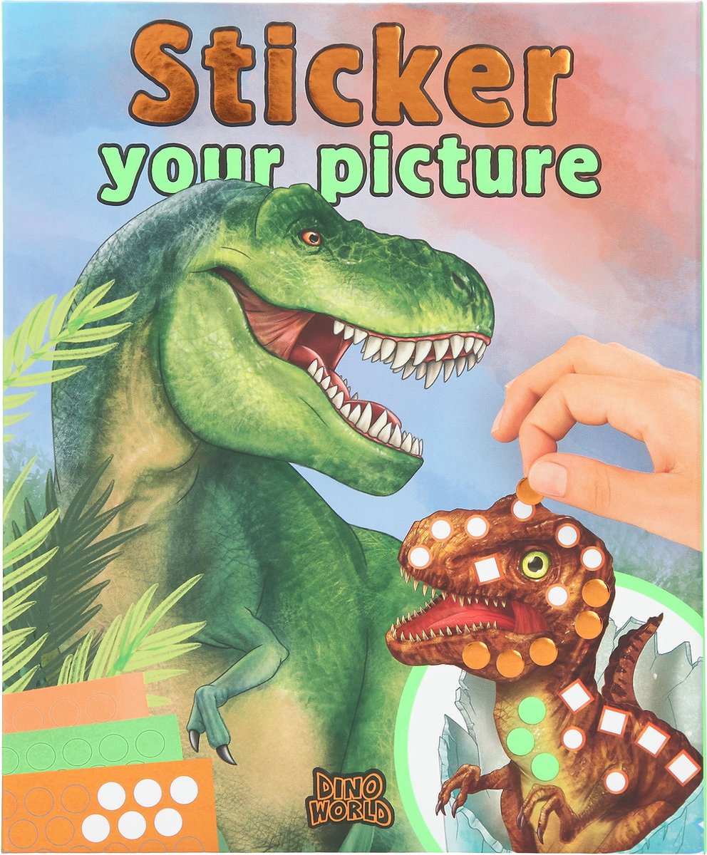 Depesche - dino world pegatina tu imagen - libro de pegatinas