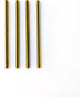 Point-virgule - cannucce da cocktail - set di 4 - acciaio inossidabile - oro - 14 cm