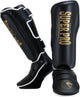 Super pro combat gear scheenbeschermer protector se zwart goud wit extra small