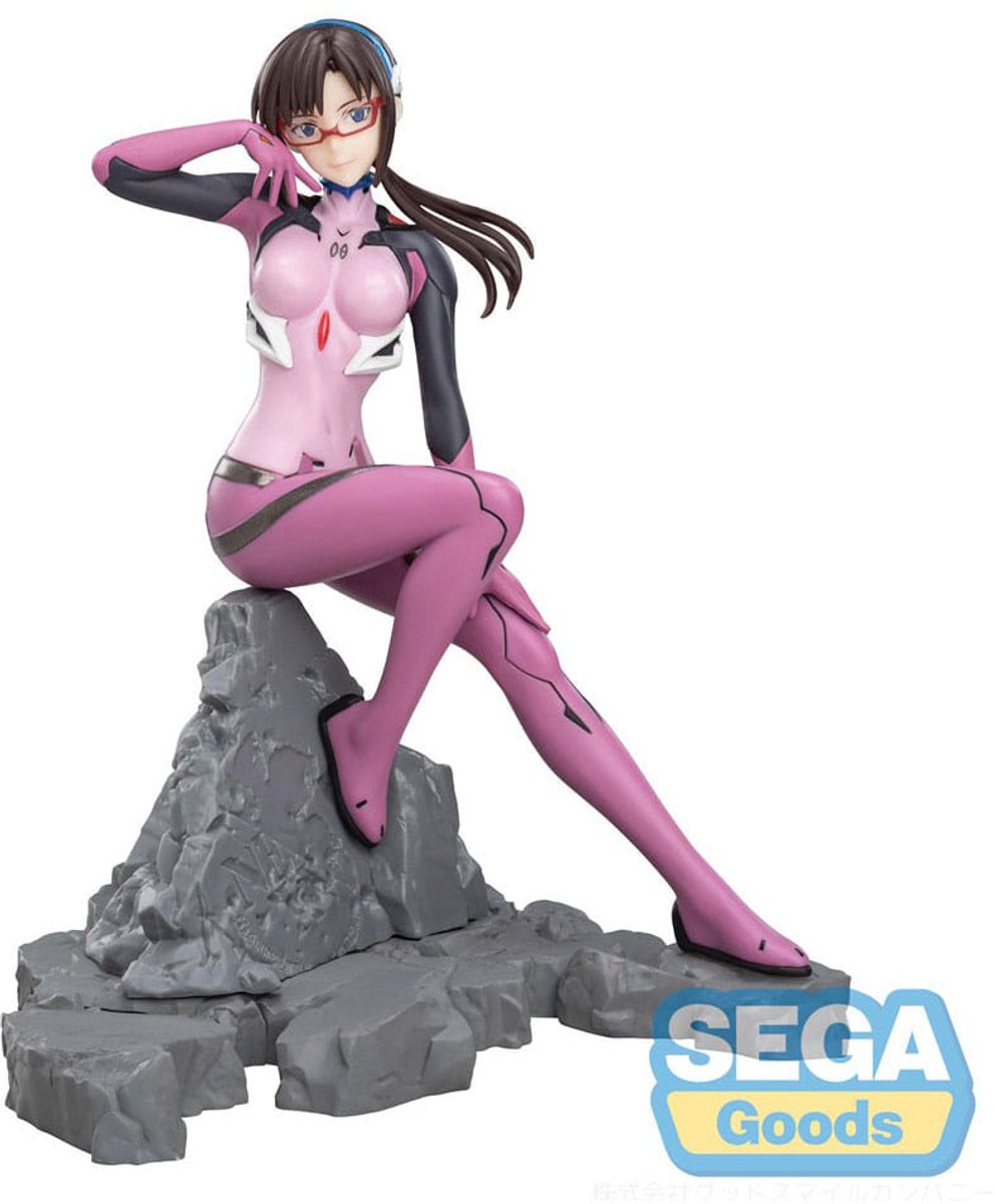 Sega evangelion: 3.0+1.0 thrice upon a time luminasta pvc statue mari makinami illustrious vignetteum 30th anniversary ver. 18 cm beeld